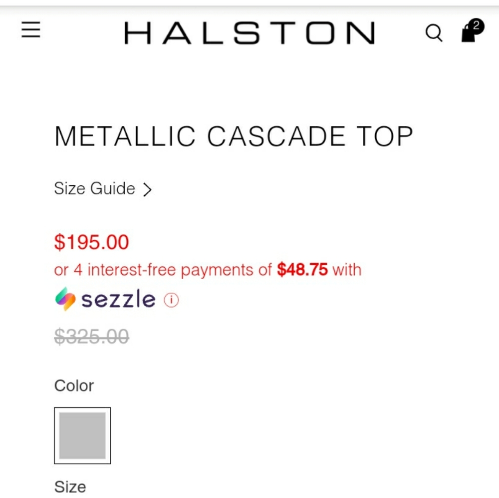 Stunning NWT Halston Heritage blouse - Picture 6 of 6